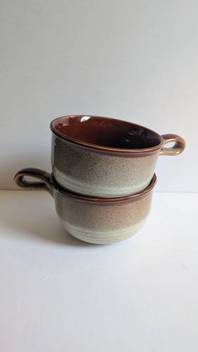 Vintage stoneware soup - stoneware, bowls