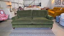 The Lounge Co. Bronwyn 4 Seater Sofa in Woodland Moss Velvet.