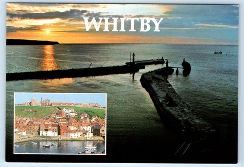 Whitby england 4x6 postcard - england,