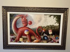 Peter Smith Art Rare Special Piece TUPPENNY PENNYSAURUS REMARQUE EDITION