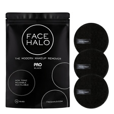 Face Halo Pro Makeup Remover - Set of 3 Eco-Friendly, Reusable Make Up Pads