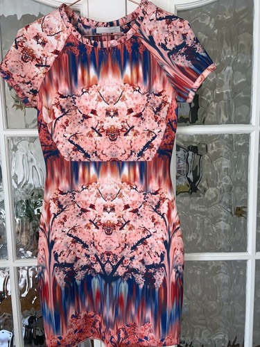 Zara floral mirror bodycon