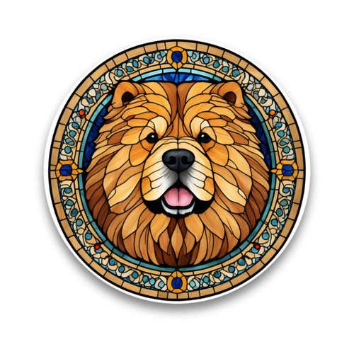 Cute chow dog - dog, faux