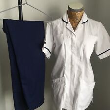 THERAPIST UNIFORM Navy White Physiotherist Occupational 3 Tunics Trousers 