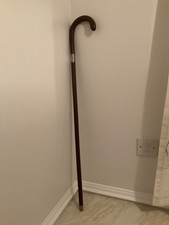 walking stick with silver ring on stick 37 in long nice stick