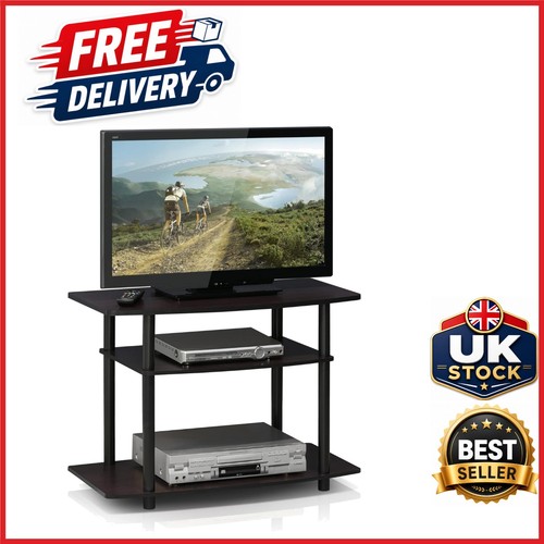 Dark walnut console stand - dark, tv