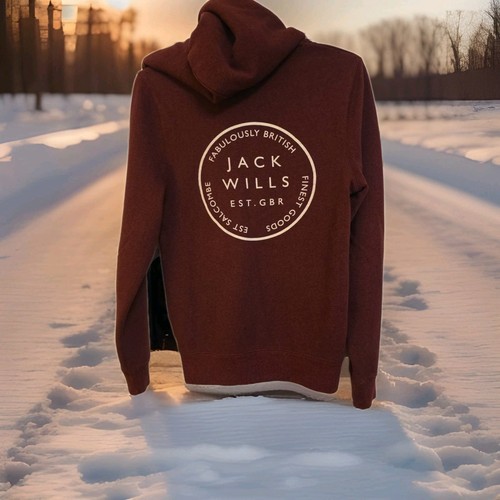Jack wills burgandy hoodie - wills,