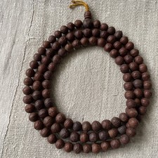  FINE QUALITY ORIGINAL BODHISEED MALA  10-11mm BEADS. BODHI SEED