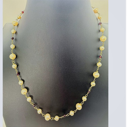Cream wine beads wire - wine,