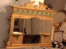 Large French Neo-classical Regency Gilt Overmantel Mirror you will fall in love