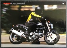 DUCATI MONSTER 900 DARK MOTORCYCLE Sales Specification Leaflet 1999 #DO171E/99