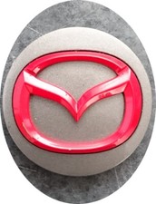1x GENUINE MAZDA RED ALLOY CENTRE CAP (S # 10) R 2874