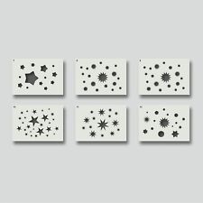 Star stencils for Wall Decor, Home Decor, Arts and Crafts Stencils. LOT 2