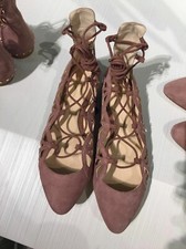 Zara Lace Up Leather Ballerina