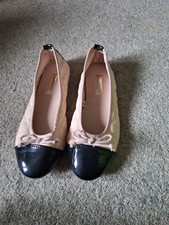 Primark size 3 (36)  ballet pumps Padded Navy Flesh Pink
