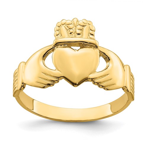 14k yellow gold polished - 14k,