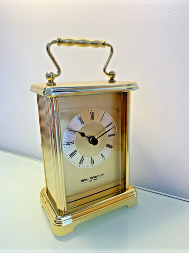 Brass effect mantel carriage - brass,