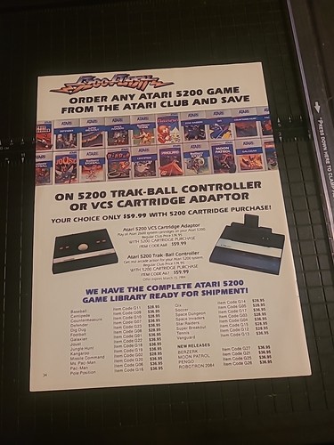 Atari 5200 trak ball - atari,