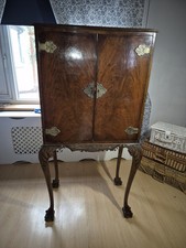 Antique Drinks Cabinet with Locking  Doors and Detailing. 