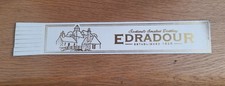 Edradour Whisky white leather bookmark