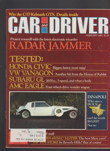 Car and driver magazine - and,