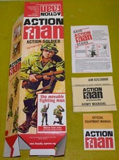 VINTAGE ACTION MAN 40th EMPTY BOX FOR 1st ISSUE SOLDIER ( NO DOLL ) FLAT PACK