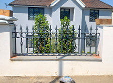 Wrought iron metal fencing - iron,