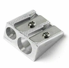 1pc DOUBLE HOLE METAL PENCIL SHARPENER HEAVY DUTY  - Very long life