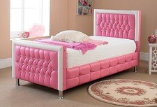 Beds For Sale Best Price Faux Leather Bed Pink Single Beds Double Bed Made In UK