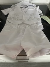 BOYS CHRISTENING ROMPER SUIT
