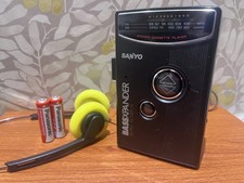 SERVICED Sanyo M GR200 Auto Reverse Personal Stereo Cassette player Walkman
