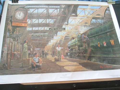 Painting steam engine - painting,