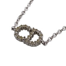 Christian Dior Dior Clair D Lune Bracelet High Ankle Bangle Arm Wrist Silver Wom