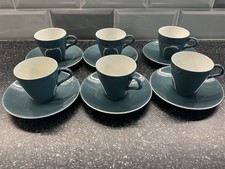 Poole Pottery Blue Moon - 6 x