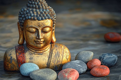 Buddha canvas picture poster - picture,