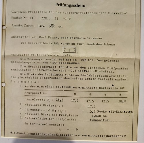 Original wwii german document - original,