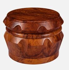 40mm Dark Brown Wood 4 Part