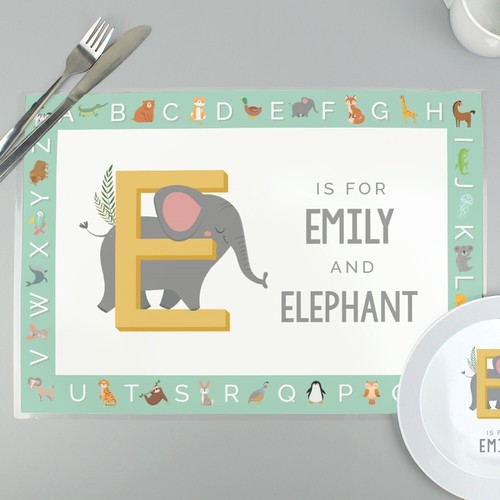 Personalised animal alphabet - animal,