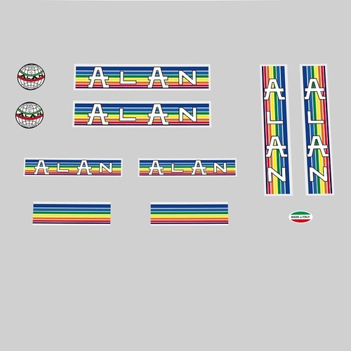 Alan bicycle frame decals - bicycle,