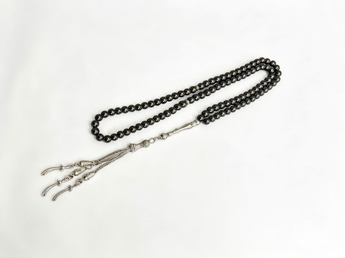Gray pray beads islamic - gray, 99