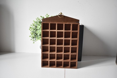 Vintage wooden thimble display - vintage,