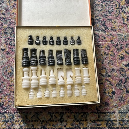 Vintage chess set - vintage,