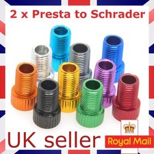 2 x BRASS ADAPTOR PRESTA TO