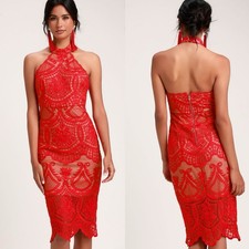 Lulus Celebrate Life Red Lace
