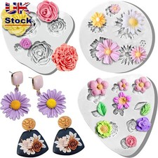 Flower Clay Molds 3 Pcs