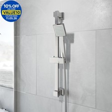 Chrome Square Shower Kit Head