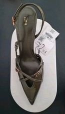 Women's New Zara Green Khaki
