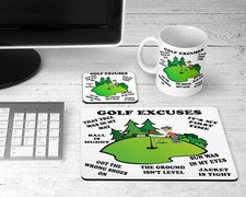GOLF EXCUSES - MUG, COASTER