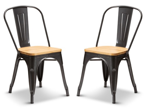 Grey with oak wood seat - oak,