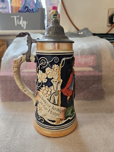 Vintage ceramic beer stein - ceramic,